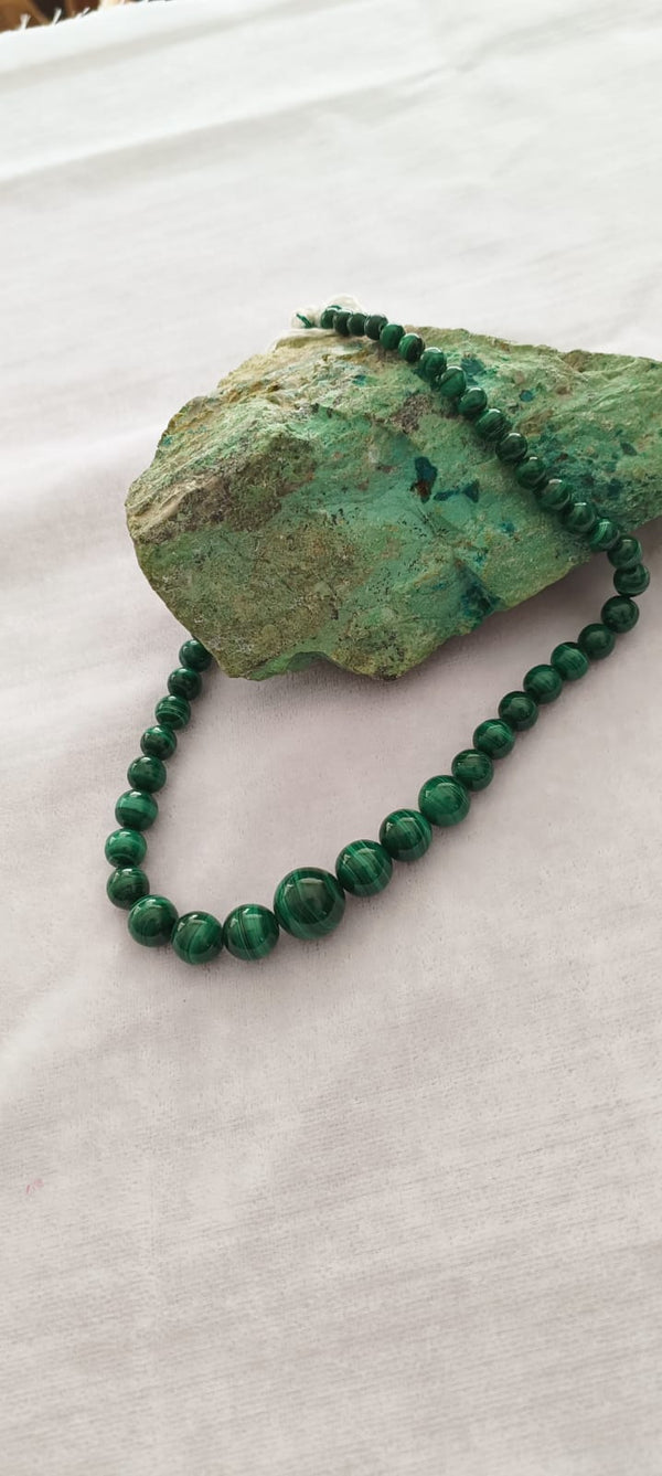 Malachite bead Necklace