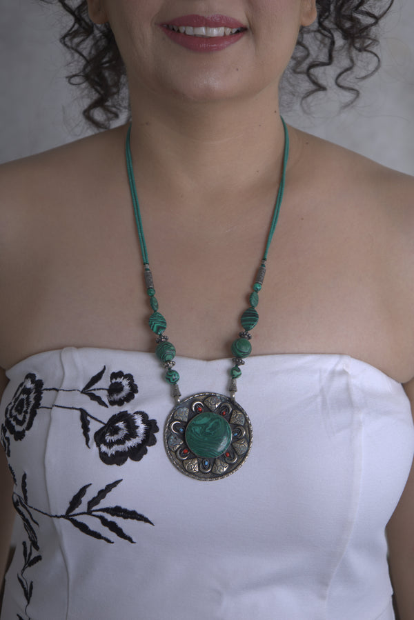 Malachite Afghani Necklace